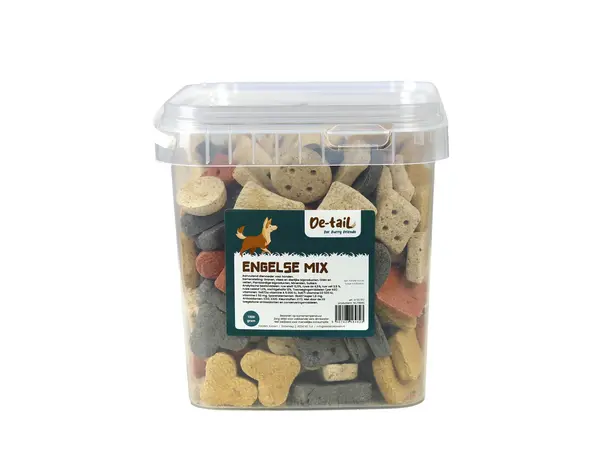 De-Tail Hondenkoekjes Engelse mix groot emmer 1300gram