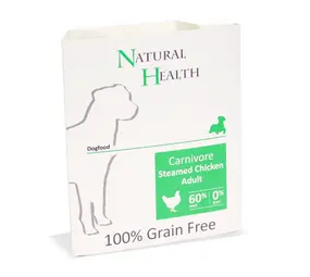 Natural Health Dog Steamed Carnivore Chicken  omdoos 7x 395 gram