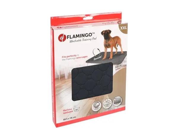 Flamingo Wasbare Trainingsmat Patsy Grijs  Antislip
