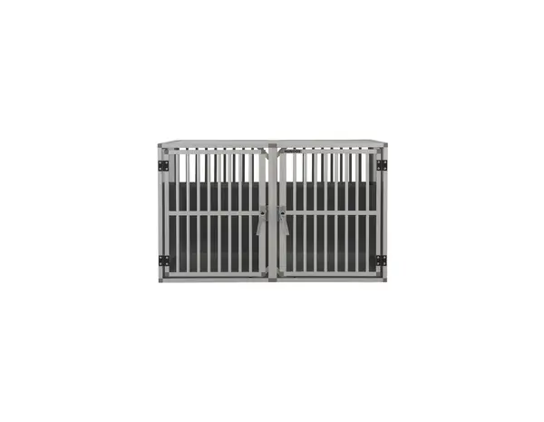 Hundos Autobench Recht Model Dubbel 100x110x67 met spijlen