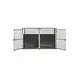 Hundos Autobench Recht Model Dubbel 100x110x67 met spijlen