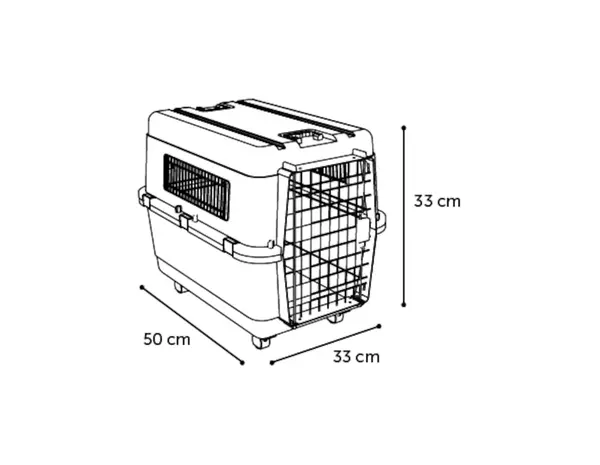 Flamingo Transportbox NOMAD XS tot 5kg - Grijs