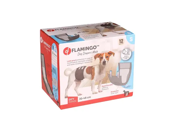 Flamingo Hondenluier Dipy, mannelijk, 12 stuks