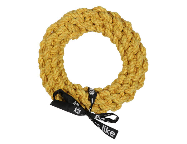 EBI Da-chain gevlochten ring Geel