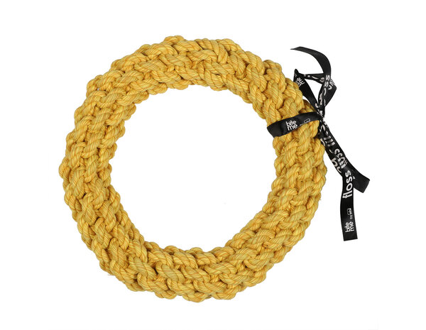 EBI Da-chain gevlochten ring Geel