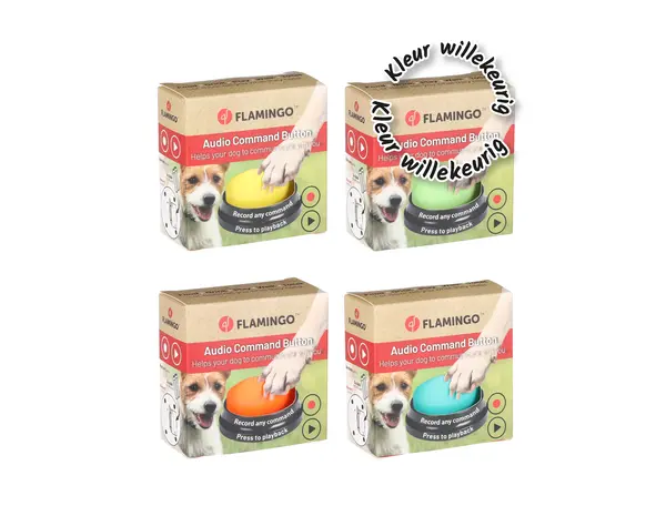 flamingo Audioknop opneembaar diverse kleuren
