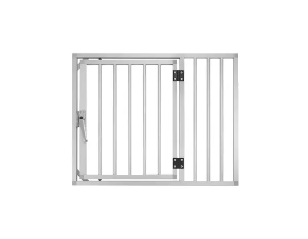Hundos Aluminium paneel met deur links, 4 maten
