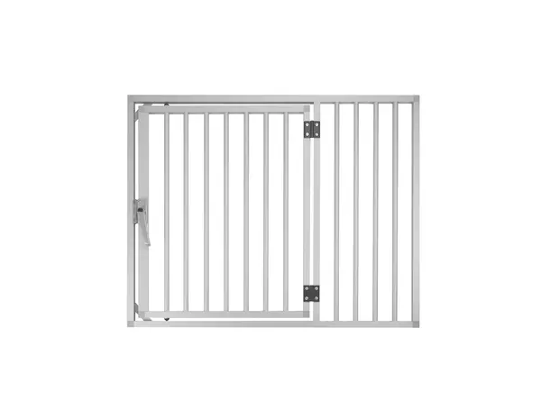 Hundos Aluminium paneel met deur links, 4 maten