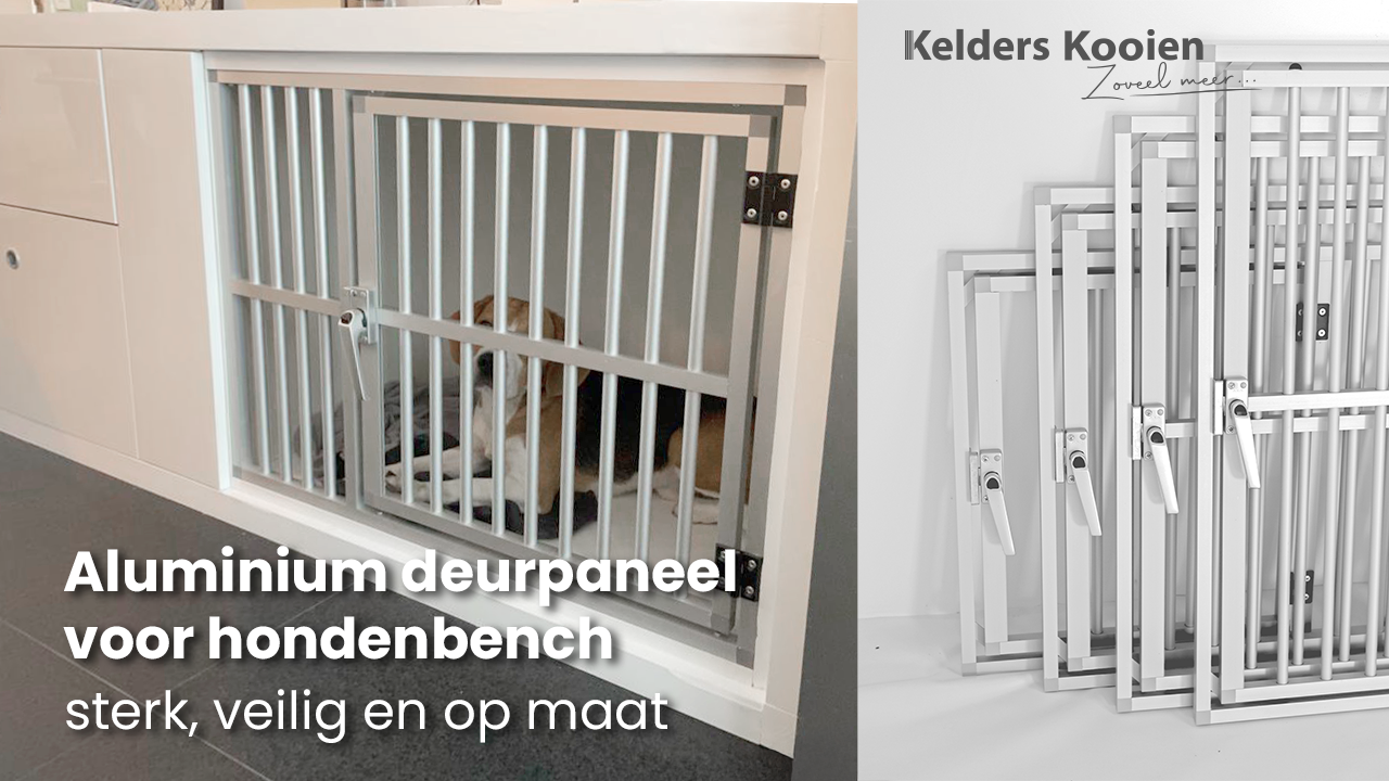 Aluminium deurpaneel voor hondenbench: sterk, veilig en op maat