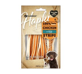 Flamingo Snack Hapki Strips met kip & vis 85 gram