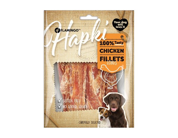 Flamingo Snack Hapki Strips met kip 170 gram