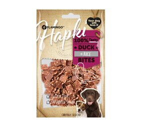 Flamingo Snack Hapki Stukjes met eend & rijst 85 gram