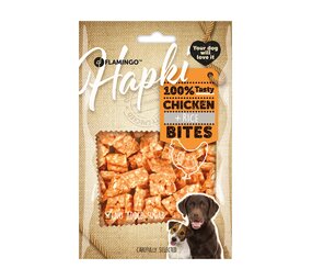 Flamingo Snack Hapki Stukjes met kip & rijst 85 gram