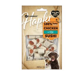 Flamingo Snack Hapki Sushi rolletjes met kip & vis 85 gram