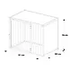 Hundos Hondenbench  model DL maat M 3 dichte wanden