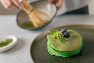 Recept voor matcha pannenkoekjes