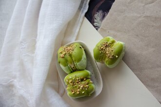 Macarons met Japanse matcha