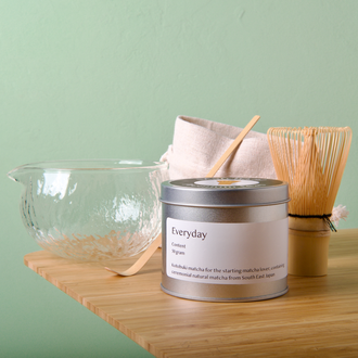 Matcha Essentials Set Medium - Kataban Garasu & Bamboo Matcha Essentials Set Medium - Kataban Garasu & Bamboo