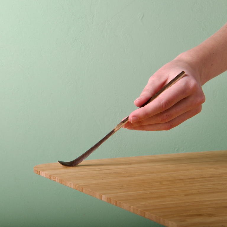 Zwarte Bamboe Matcha Lepel