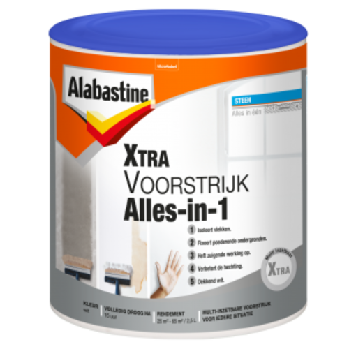 Alabastine Alabastine Xtra Voorstrijk Alles In 1 1 -2,5 liter