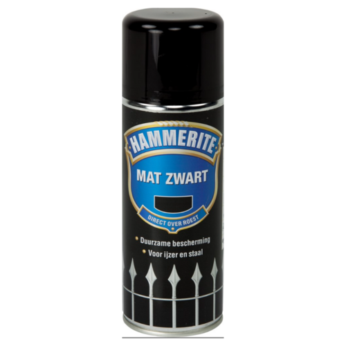 Hammerite Hammerite Mat Zwart 400 ml Spuitbus