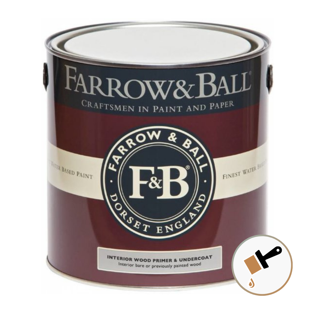 Farrow & Ball Interior Wood Primer & Undercoat Kleur: Dark Tones, Inhoud: 2.5 Liter