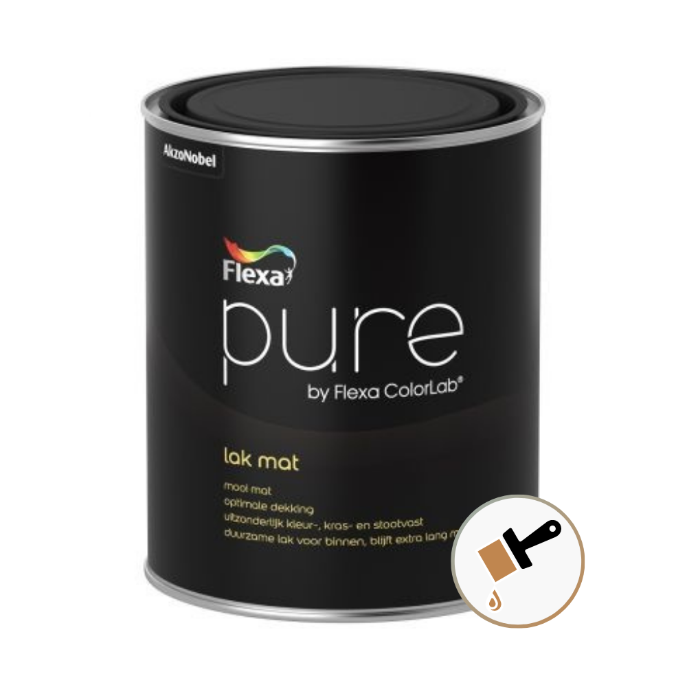 Flexa Pure Lak Mat Inhoud: 500 Ml, Kleur: Licht