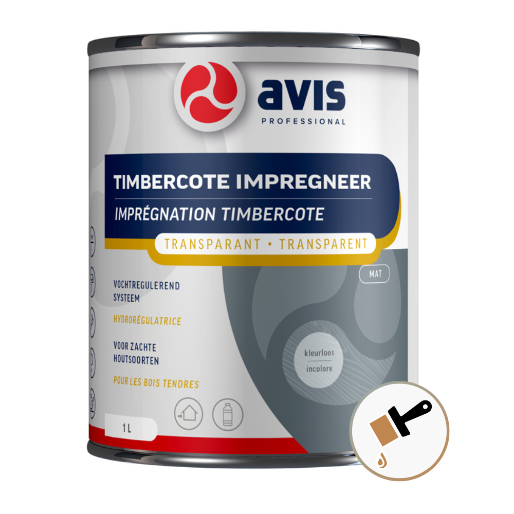 Avis Timbercote Impregneer Kleur: Licht Eiken, Inhoud: 1 Liter