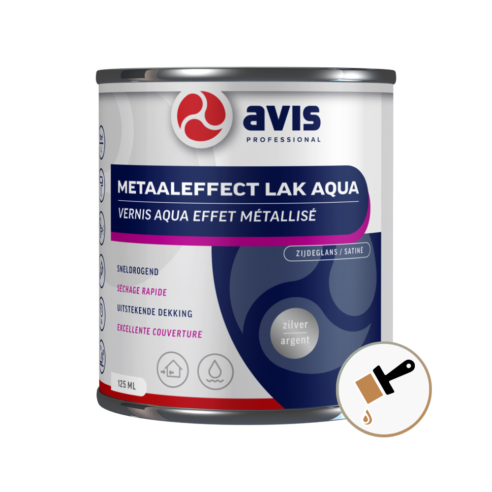 Avis Aqua Metallic Zilver 125 Ml