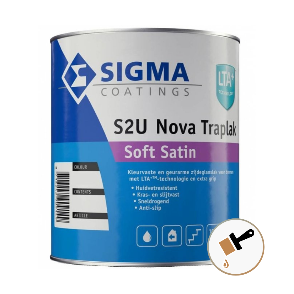 Sigma S2u Nova Traplak Soft Satin Inhoud: 500 Ml, Kleur: Wit