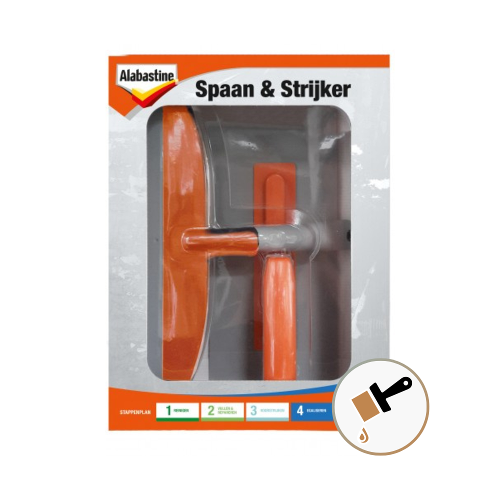 Alabastine Muurglad Spaan En Strijker Set