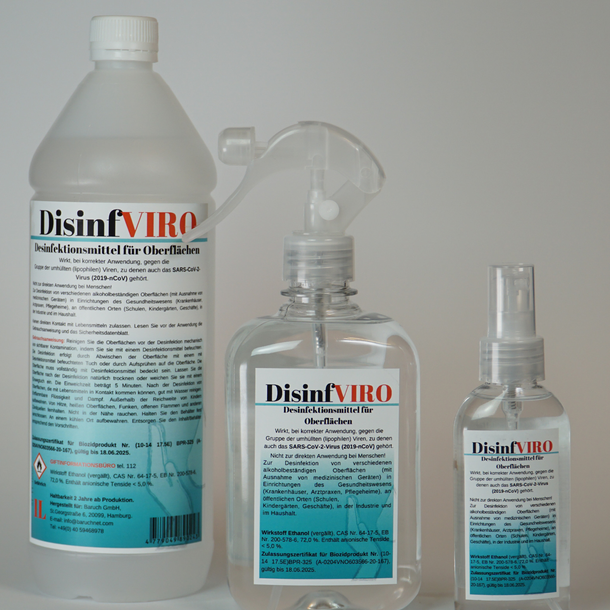 DisinfVIRO Desinfektionsmittel für Oberflächen