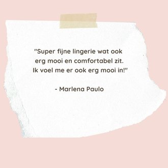 Ik voel mij erg mooi in de lingerie van Rose July!