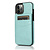 iPhone X hoesje - Backcover - Pasjeshouder - Portemonnee - Kunstleer - Lichtblauw
