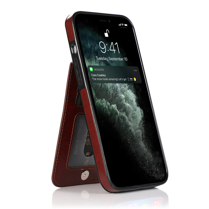 JVS Products iPhone 8 hoesje - Backcover - Pasjeshouder - Portemonnee - Kunstleer - Lichtblauw