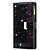 iPhone 12 Pro hoesje - Bookcase - Koord - Pasjeshouder - Portemonnee - Glitter - Bloemenpatroon - Kunstleer - Zwart