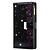 Samsung Galaxy A22 5G hoesje - Bookcase - Koord - Pasjeshouder - Portemonnee - Glitter - Bloemenpatroon - Kunstleer - Zwart