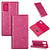 iPhone XS hoesje - Bookcase - Pasjeshouder - Portemonnee - Glitter - TPU - Roze