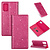 iPhone X hoesje - Bookcase - Pasjeshouder - Portemonnee - Glitter - TPU - Roze