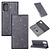 iPhone X hoesje - Bookcase - Pasjeshouder - Portemonnee - Glitter - TPU - Grijs