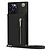iPhone 12 Pro hoesje - Backcover - Pasjeshouder - Portemonnee - Koord - Kunstleer - Zwart