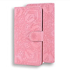 Samsung Galaxy A21S hoesje - Bookcase - Pasjeshouder - Portemonnee - Mandalapatroon - Kunstleer - Roze
