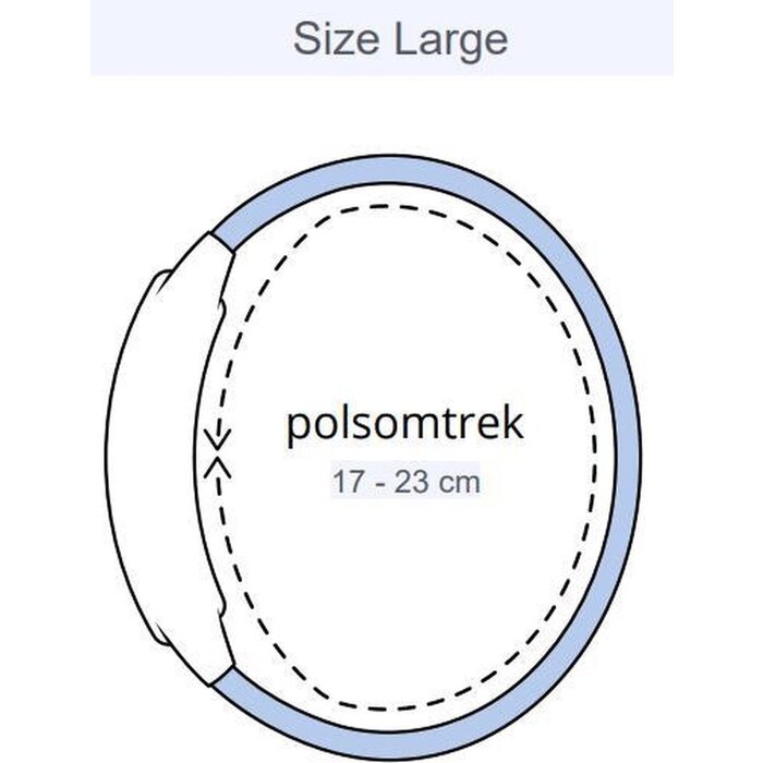 JVS Products Bandje geschikt voor Fitbit Inspire - Maat L - Bandje - Horlogebandje - Siliconen - Blauw