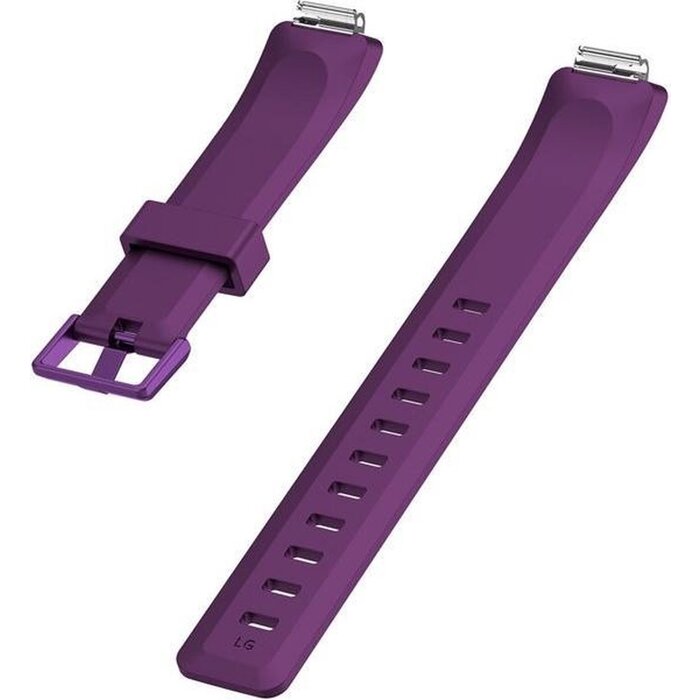 JVS Products Bandje geschikt voor Fitbit Inspire - Maat L - Bandje - Horlogebandje - Siliconen - Paars