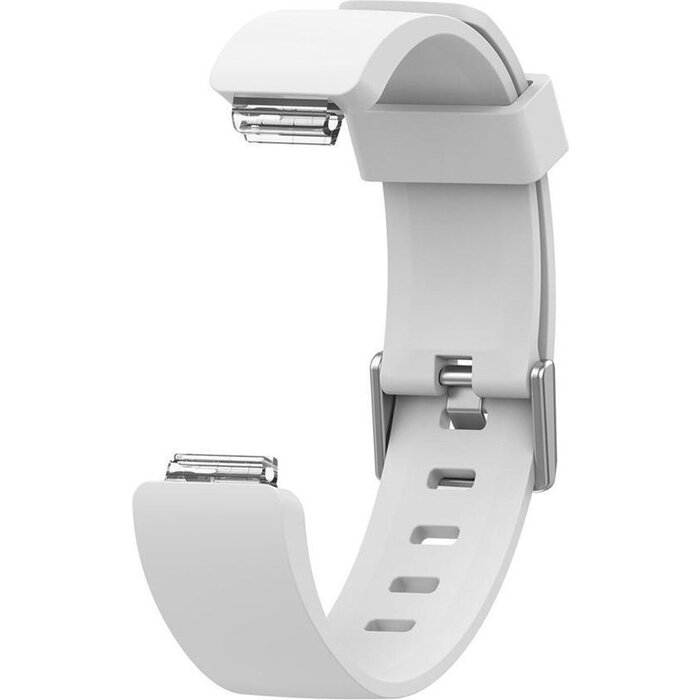 JVS Products Bandje geschikt voor Fitbit Inspire HR - Maat L - Bandje - Horlogebandje - Siliconen - Wit