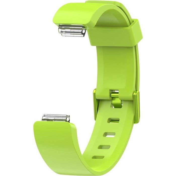 JVS Products Bandje geschikt voor Fitbit ACE 2 - Maat L - Bandje - Horlogebandje - Siliconen - Groen