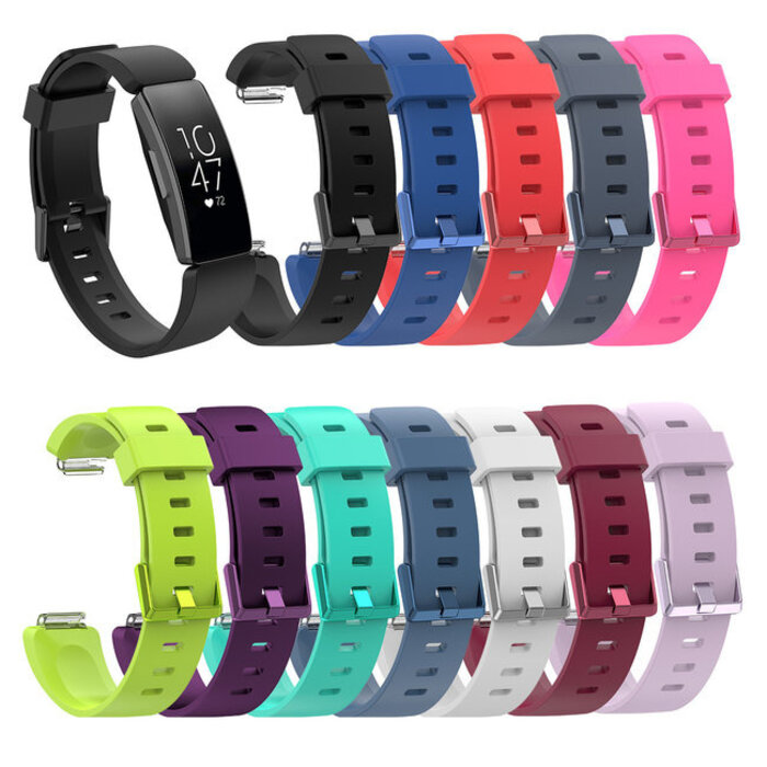 JVS Products Bandje geschikt voor Fitbit ACE 2 - Maat L - Bandje - Horlogebandje - Siliconen - Lila