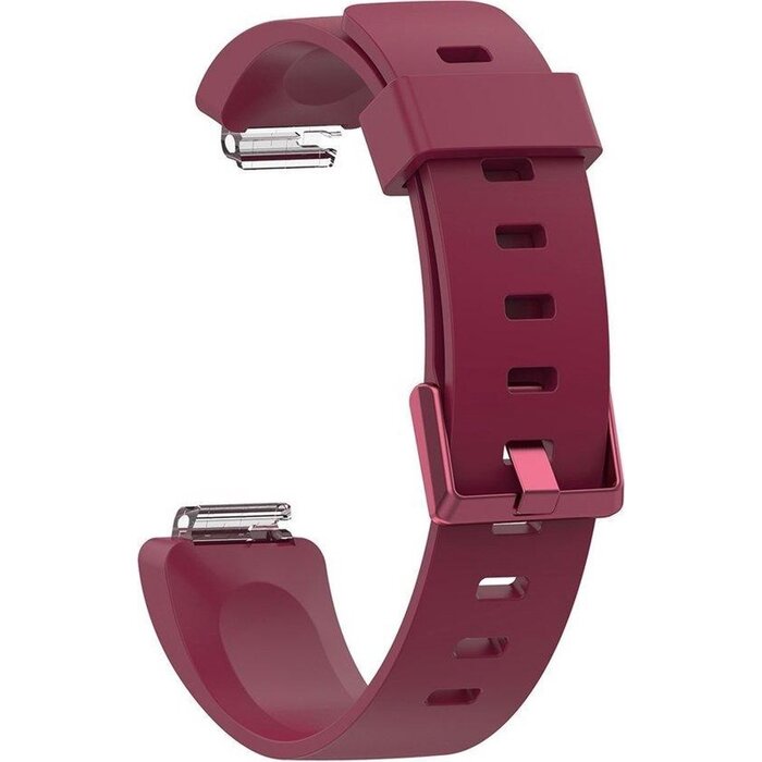 JVS Products Bandje geschikt voor Fitbit ACE 2 - Maat L - Bandje - Horlogebandje - Siliconen - Rood/Paars