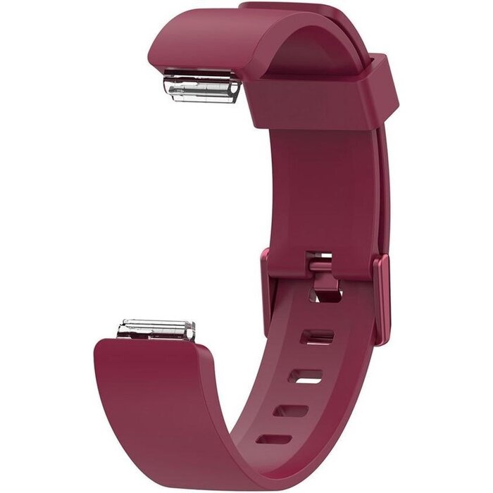 JVS Products Bandje geschikt voor Fitbit ACE 2 - Maat L - Bandje - Horlogebandje - Siliconen - Rood/Paars