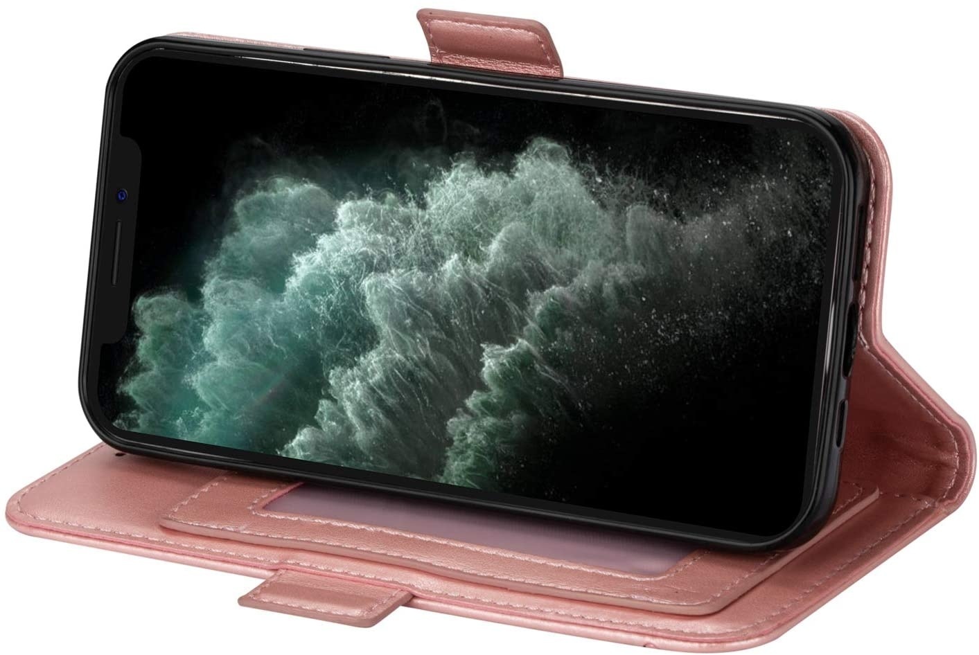 JVS Products Samsung Galaxy S20 Plus hoesje - Bookcase - Koord - Pasjeshouder - Portemonnee - Mandalapatroon - Kunstleer - Roze